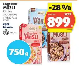 ALDI GOLDEN BRIDGE Müzli ajánlat