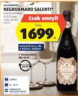 ALDI NEGROAMARO SALENTI ajánlat