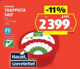 ALDI Kokárdás Trappista Sajt ajánlat