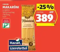 ALDI Császár Makaróni ajánlat
