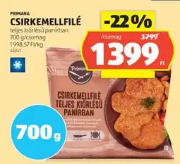 ALDI Primana Csirkemellfilé ajánlat