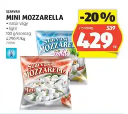 ALDI SZARVASI Mini mozzarella ajánlat