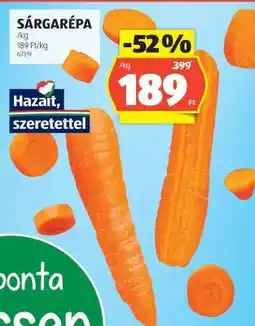 ALDI Sárgarépa ajánlat
