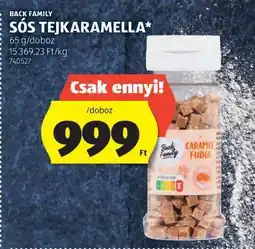 ALDI BACK FAMILY SÓS TEJKARAMELLA ajánlat