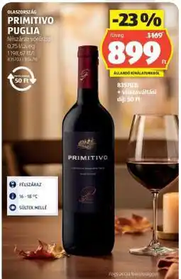 ALDI Primitivo Puglia ajánlat