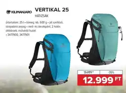 Hervis Kilimanjaro Vertikal 25 hátizsák ajánlat