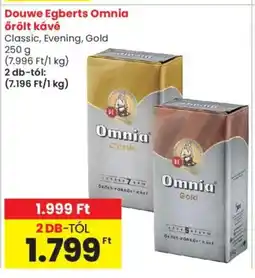Spar Market Douwe Egberts Omnia őrölt kávé ajánlat