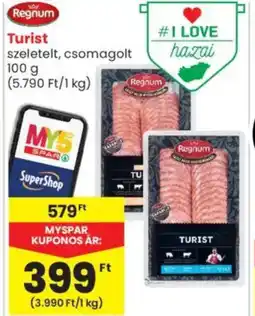 Spar Market Regnum Turist ajánlat