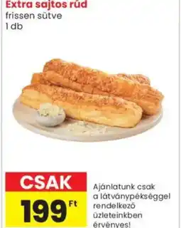 Spar Market Extra sajtos rúd frissen sütve ajánlat