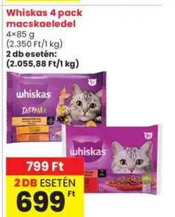 Spar Market Whiskas 4 pack macskaeledel ajánlat