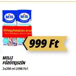 Príma Milli főzőtejszín ajánlat