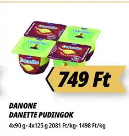 Príma Danone Danette pudingok ajánlat