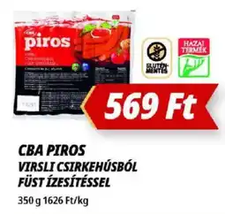 Príma Cba piros Virsli csirkehúsból füst ízesítéssel ajánlat