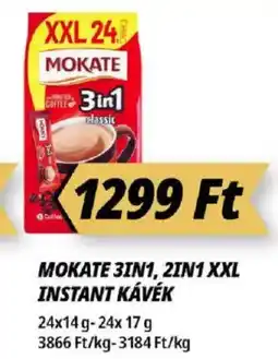 Príma Mokate 3in1, 2in1 XXL instant kávék ajánlat