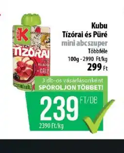 Coop Kubus Tízórai és Püré ajánlat