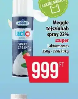 Coop Meggle tejszínhab ajánlat