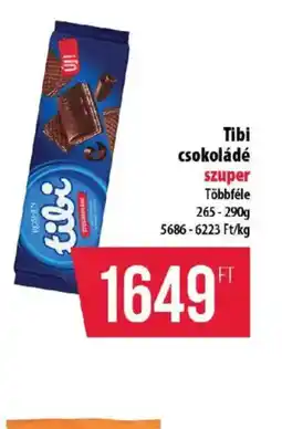 Coop Tibi csokoládé ajánlat