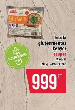 Coop Incola gluténmentes kenyér ajánlat
