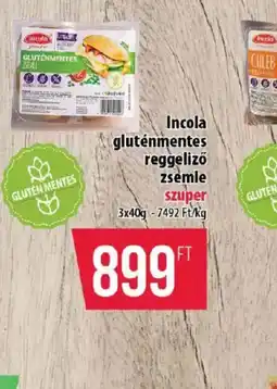 Coop Incola reggeliző zsemle ajánlat