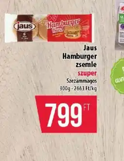 Coop Jaus Hamburger zsemle ajánlat