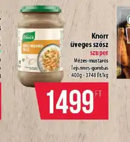 Coop Knorr üveges szósz ajánlat