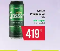 Coop Gösser Premium sör ajánlat