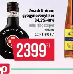 Coop Zwack Unicum ajánlat