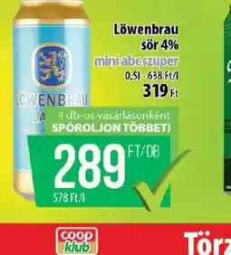 Coop Löwenbrau ajánlat