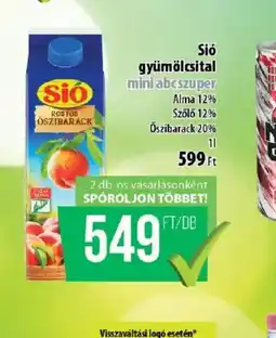 Coop SiO gyümölcsital ajánlat