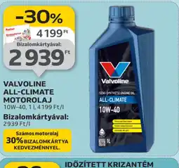 Auchan VALVOLINE ALL-CLIMATE MOTOROLAJ ajánlat