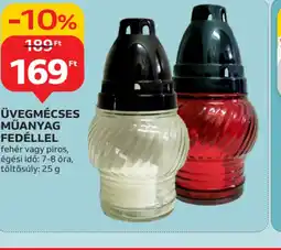 Auchan ÜVEGMÉCSES MŰANYAG FEDÉLLEL ajánlat