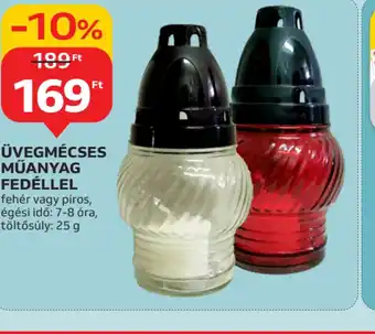 Auchan ÜVEGMÉCSES MŰANYAG FEDÉLLEL ajánlat
