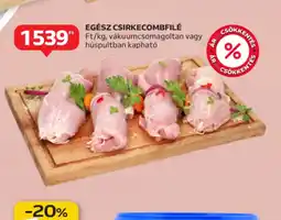Auchan EGÉSZ CSIRKECOMBFILÉ ajánlat