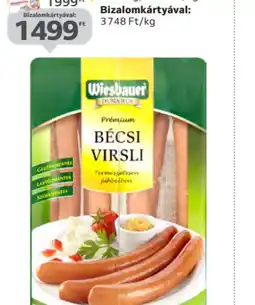 Auchan WIESBAUER PRÉMIUM BÉCSI VIRSLI ajánlat