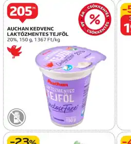 Auchan AUCHAN KEDVENC LAKTOZMENTES TEJFÖL ajánlat