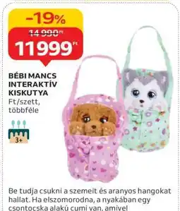 Auchan BÉBI MANCS INTERAKTÍV KISKUTYA ajánlat