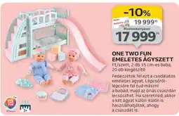 Auchan ONE TWO FUN EMELETES ÁGYSZETT ajánlat