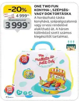 Auchan ONE TWO FUN KONYHA-, SZÉPSÉG- VAGY DOKTORTÁSKA ajánlat