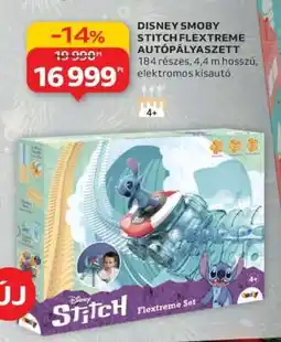 Auchan DISNEY SMOBY STITCH FLEXTREME AUTÓPÁLYASZETT ajánlat