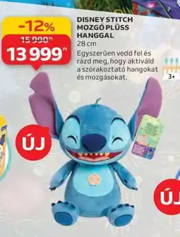 Auchan DISNEY STITCH MOZGÓ PLÜSS HANGGAL ajánlat