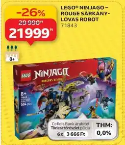 Auchan LEGO NINJAGO – ROUGE SÁRKÁNY-LOVAS ROBOT 71843 ajánlat