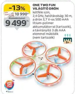 Auchan ONE TWO FUN VILÁGÍTÓ DRÓN ajánlat