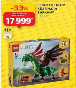 Auchan LEGO CREATOR – KÖZÉPKORI SÁRKÁNY 31161 ajánlat