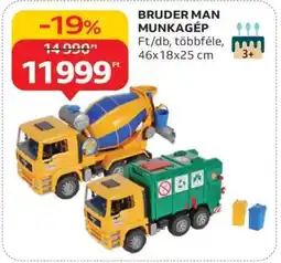 Auchan BRUDER MAN MUNKAGÉP ajánlat