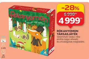 Auchan Rókanyomon társasjáték ajánlat