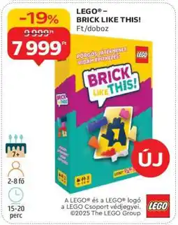 Auchan LEGO – BRICK LIKE THIS! ajánlat