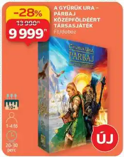 Auchan A GYŰRŰK URA – PÁRBAJ KÖZÉPFÖLDÉÉRT TÁRSASJÁTÉK ajánlat
