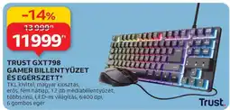Auchan TRUST GXT798 GAMER BILLENTYŰZET ÉS EGÉRSZETT ajánlat