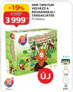 Auchan ONE TWO FUN VIGYÁZZ A ROVAROKKAL! TÁRSASJÁTÉK ajánlat