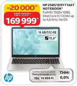 Auchan HP 250G109Y714AT NOTEBOOK ajánlat